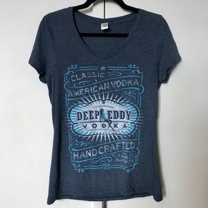 Blue ‘Deep Eddy Vodka’ Vintage Logo Baby Doll Tee